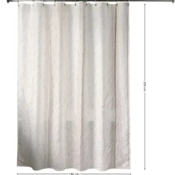 Zasłona prysznicowa BOTANIQUE 180x200 cm beż * TENDANCE Outlet