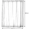 Zasłona prysznicowa Diamond Grey H200cm * TENDANCE Outlet