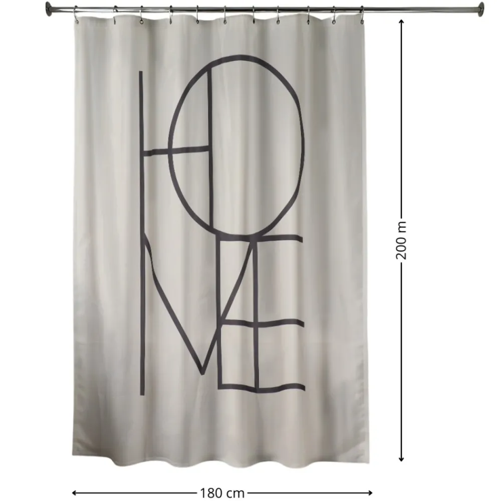 Zasłona prysznicowa Luna2 180x200 cm beż * TENDANCE Outlet