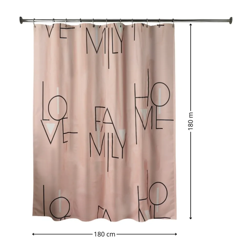Zasłona prysznicowa Luna1 180x180 cm blush * TENDANCE Sale
