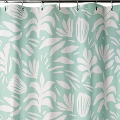Zasłona prysznicowa Mia 180x180 cm liście * TENDANCE Clearance