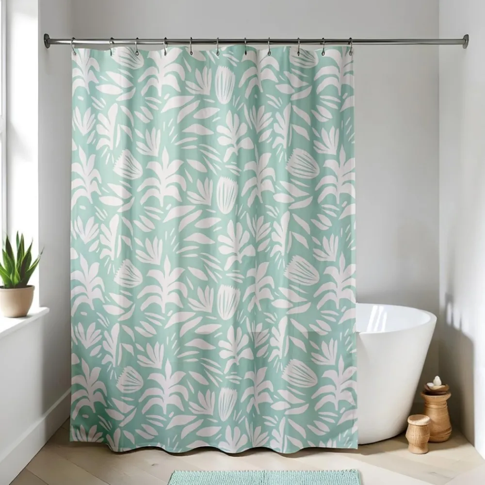 Zasłona prysznicowa Mia 180x180 cm liście * TENDANCE Clearance