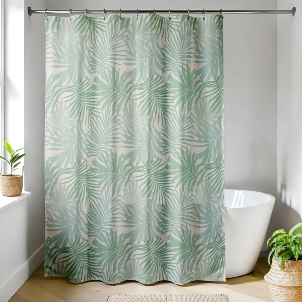 Zasłona prysznicowa Tissia 180x200 cm liście * TENDANCE Outlet