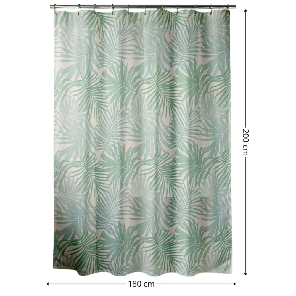 Zasłona prysznicowa Tissia 180x200 cm liście * TENDANCE Outlet