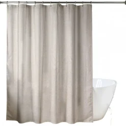Zasłona prysznicowa 180x200 cm szara Ivy * TENDANCE