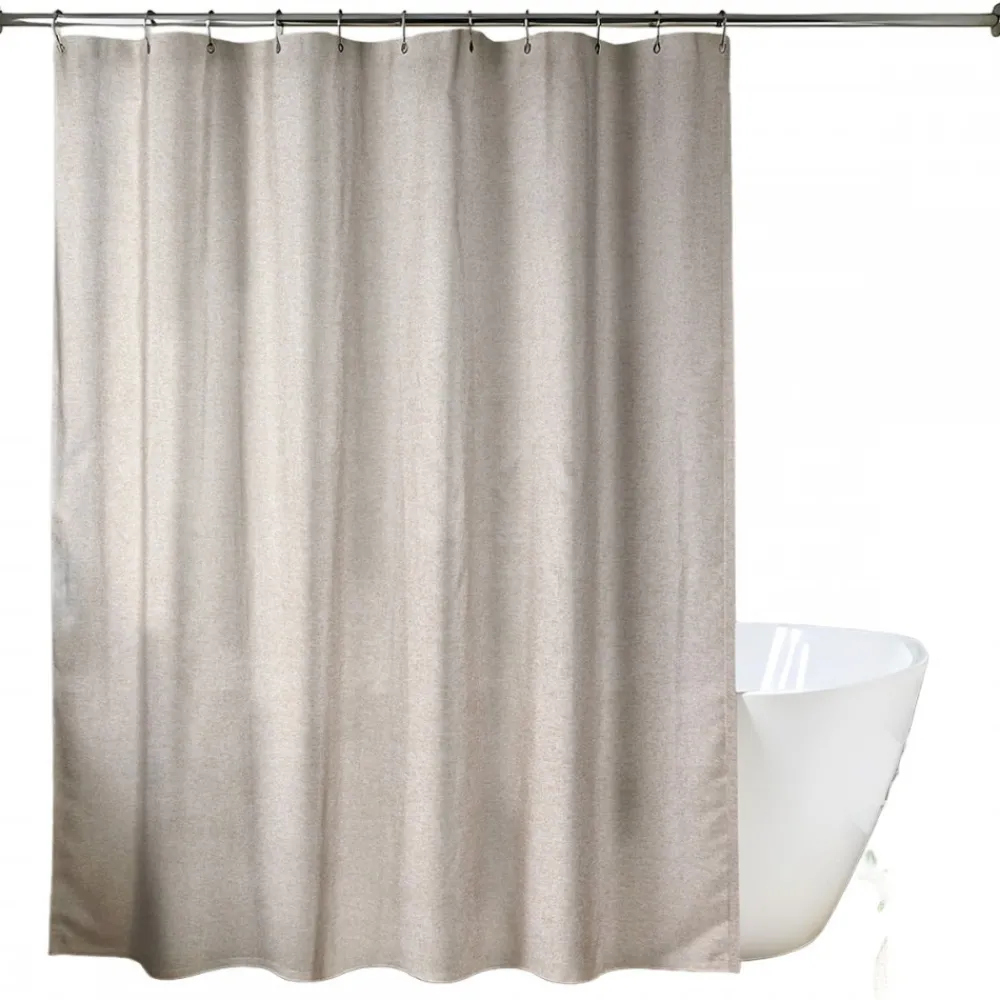 Zasłona prysznicowa 180x200 cm szara Ivy * TENDANCE