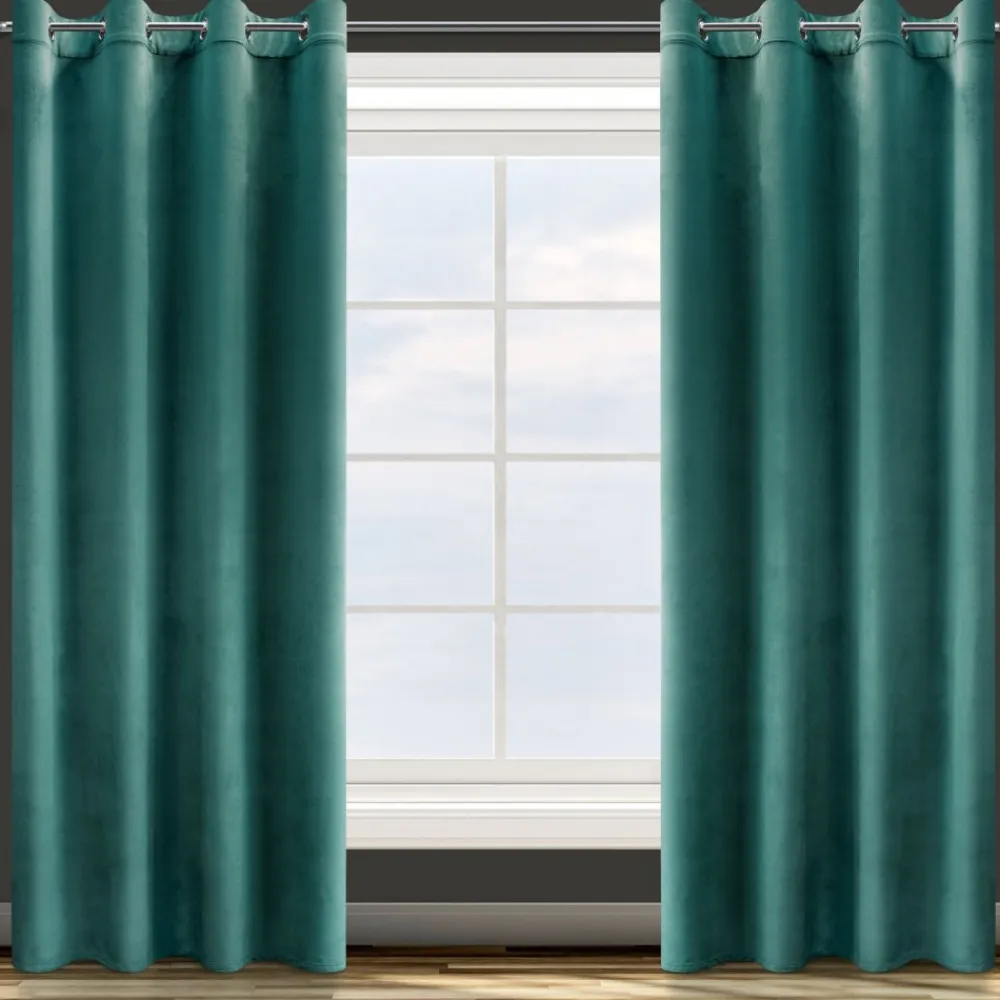 Zasłona ROSA 140x250 przelotki c. turkus * EUROFIRANY B.B. Choczyńscy Sp.J. Discount