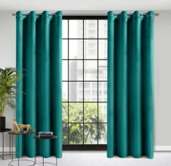 Zasłona ROSA 140x250 przelotki c. turkus * EUROFIRANY B.B. Choczyńscy Sp.J. Discount