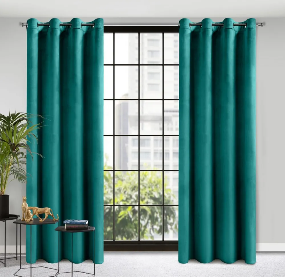 Zasłona ROSA 140x250 przelotki c. turkus * EUROFIRANY B.B. Choczyńscy Sp.J. Discount
