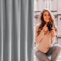 Zasłona ROSA 140x270 taśma srebrna * EUROFIRANY B.B. Choczyńscy Sp.J. Discount