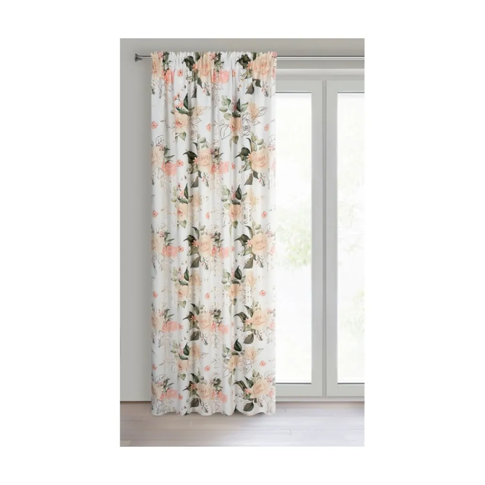 Zasłona ROSE 135x270 biały różowy * EUROFIRANY B.B. Choczyńscy Sp.J.