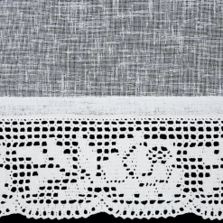 Zazdrostka LARI 30x150 biała z koronką