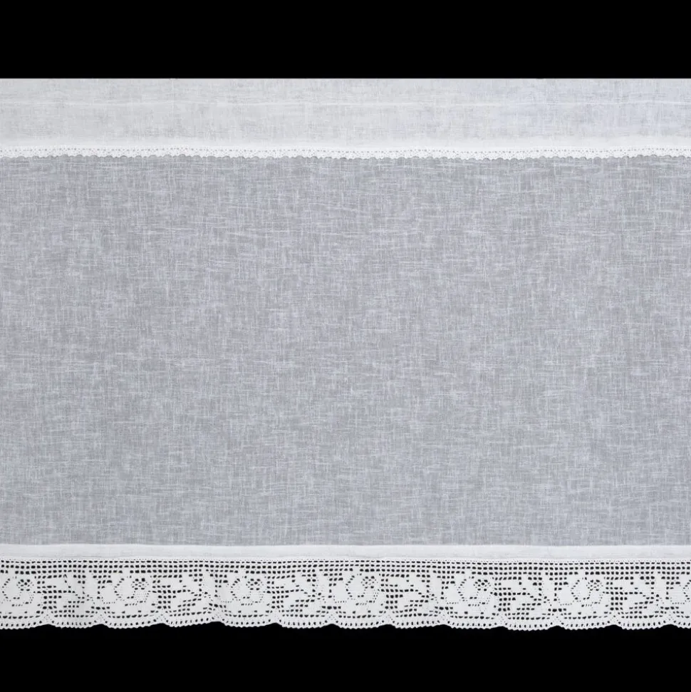 Zazdrostka LARI 60x150 biała z koronką