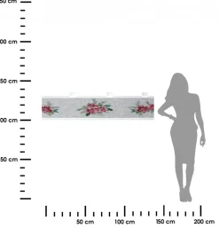 Zazdrostka świąteczna 30x150 cm biała