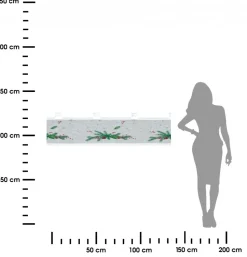 Zazdrostka świąteczna 30x150 cm biała gałązka jodły