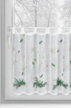Zazdrostka świąteczna 60x150 cm biała gałązka jodły * EUROFIRANY B.B. Choczyńscy Sp.J. Discount