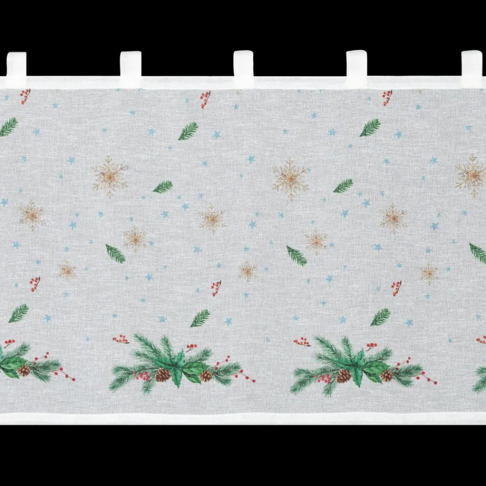 Zazdrostka świąteczna 60x150 cm biała gałązka jodły * EUROFIRANY B.B. Choczyńscy Sp.J. Discount
