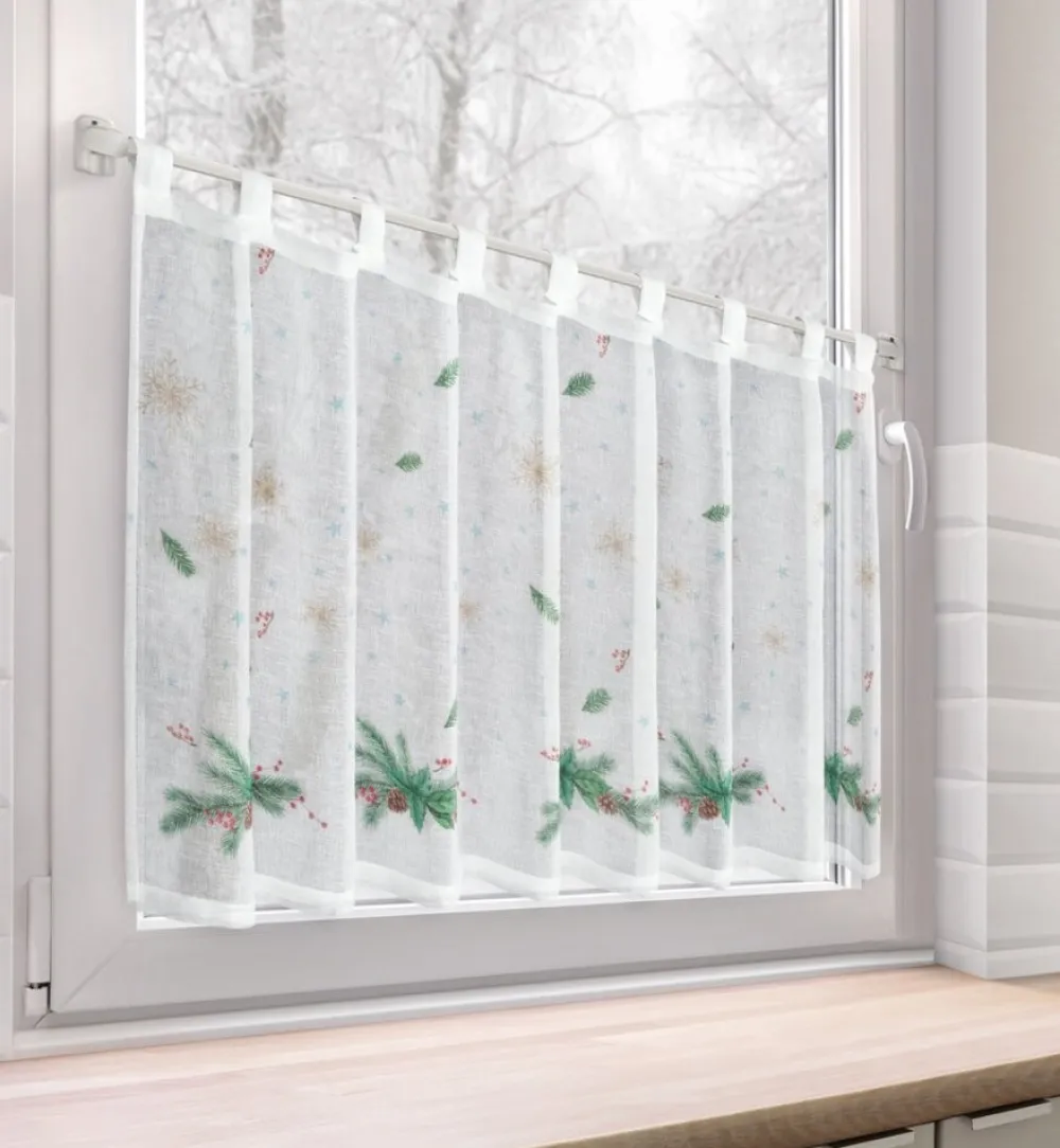Zazdrostka świąteczna 60x150 cm biała gałązka jodły * EUROFIRANY B.B. Choczyńscy Sp.J. Discount