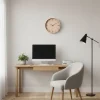 Zegar ścienny okrągły w kolorze kremowym 38 cm