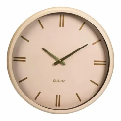 Zegar ścienny okrągły w kolorze kremowym 38 cm