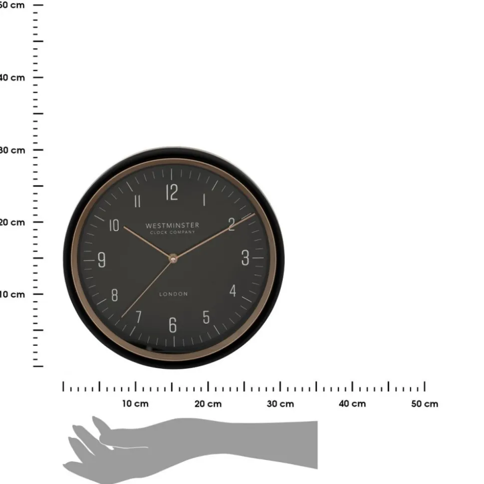 Zegar ścienny Sven 29 cm czarny