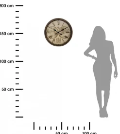Zegar ścienny Tomy z mapą świata 51 cm