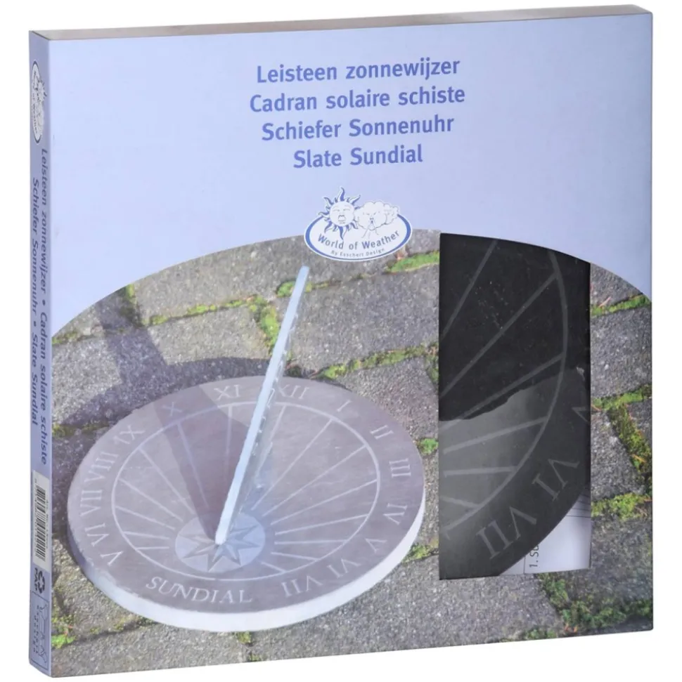 Zegar słoneczny z łupka naturalnego