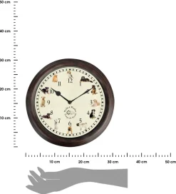 Zegar z odgłosami psów Ścienny 30 cm