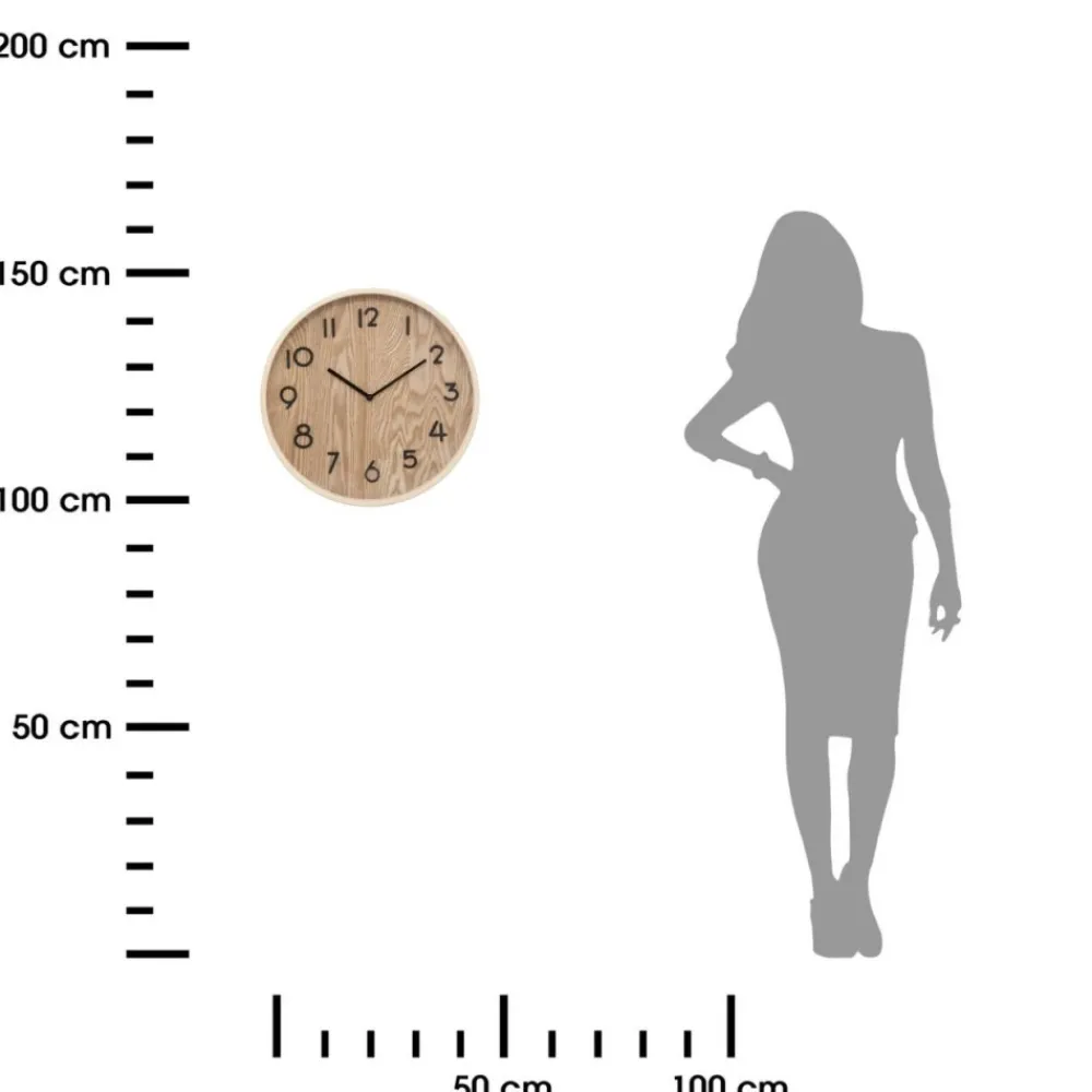 Zegar ścienny Ivana beżowy 38 cm * Atmosphera Online