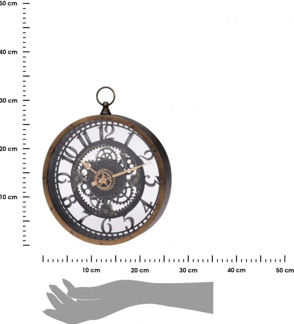 Zegar ścienny koła zębate 26,7 cm * H&S Decoration Discount
