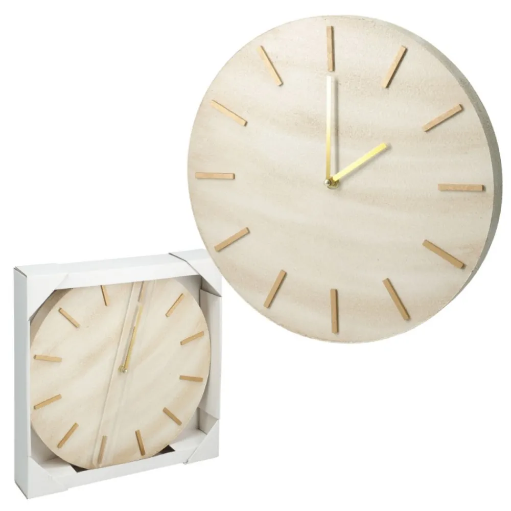 Zegar ścienny okrągły z efektem marmuru 31 cm * HowHomely