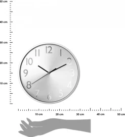 Zegar ścienny Vance Silver 30 cm * Atmosphera Clearance