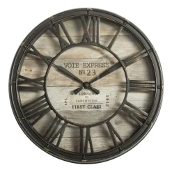 Zegar ścienny vintage brązowy 21 cm * Atmosphera Clearance
