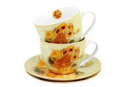 Zestaw 2 filiżanek espresso Van Gogh Sunflowers 90 ml