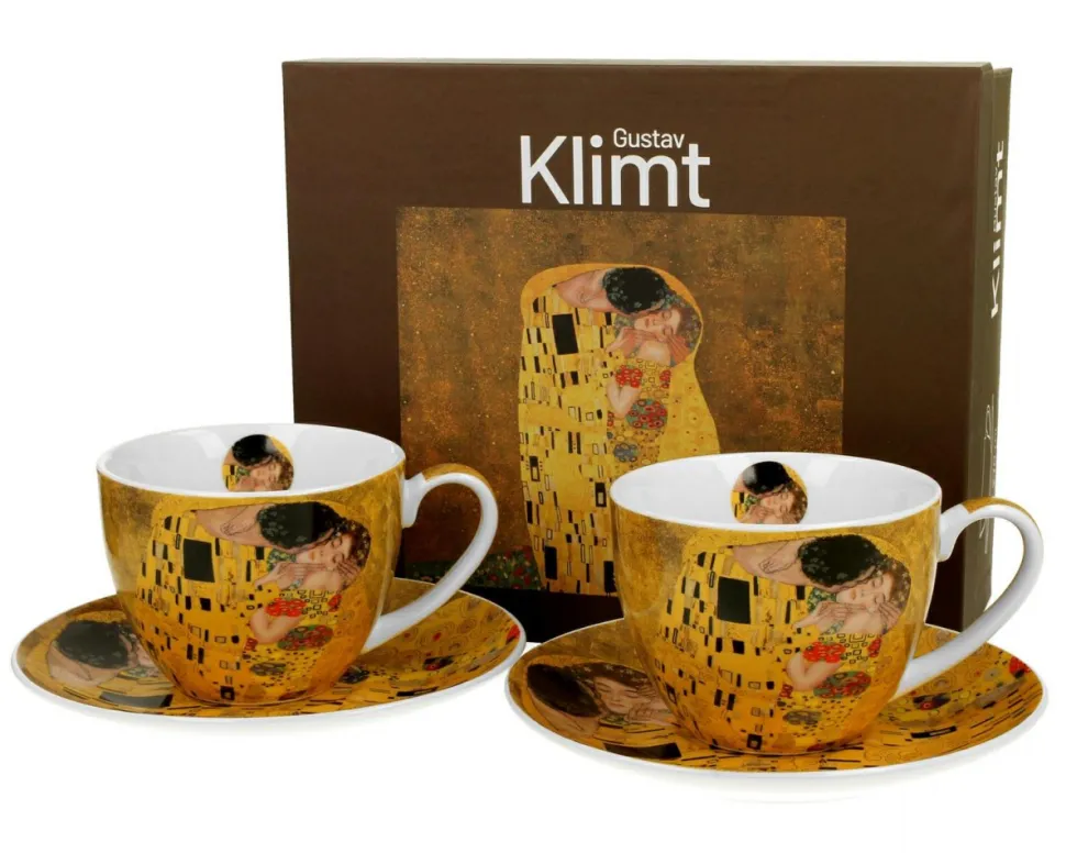 Zestaw 2 filiżanek Klimt The Kiss 250 ml
