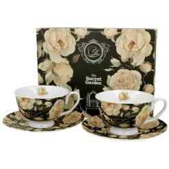 Zestaw 2 filiżanek Royal English Roses Black 250 ml