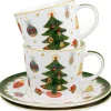 Zestaw 2 filiżanek z motywem świątecznym Christmas Tree 250 ml