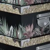 Zestaw 6 kartonowych pudełek Lady Jungle czarne