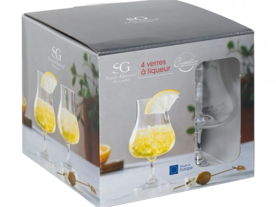 Zestaw 4 kieliszków do drinków 220 ml