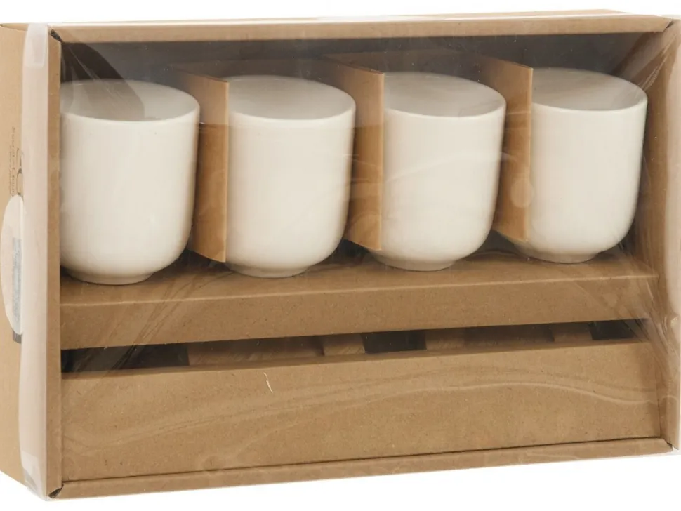 Zestaw 4 kubków do espresso 100 ml Elegance