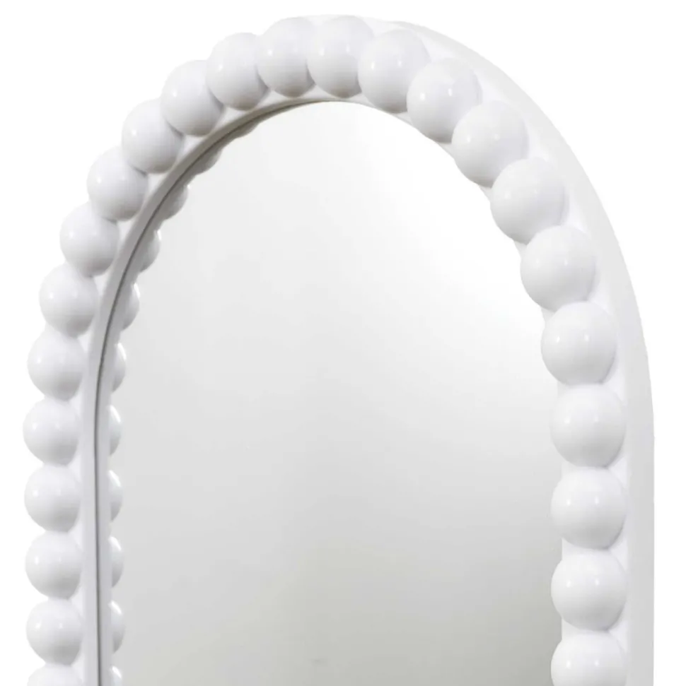 Zestaw 3 luster PEBBLE biała rama