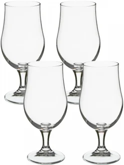 Zestaw 4 szklanek do piwa na nóżce 370 ml