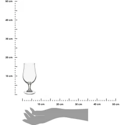Zestaw 4 szklanek do piwa na nóżce 370 ml