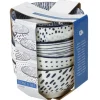 Zestaw 4 szt misek porcelanowych Blue Mosaic
