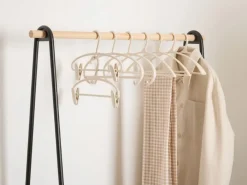 Zestaw 4 wieszaków Hangclip beż