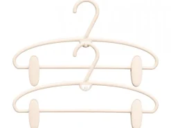 Zestaw 4 wieszaków Hangclip beż