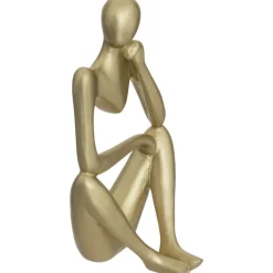 Zestaw 3 złotych figurek Le Collectionneur