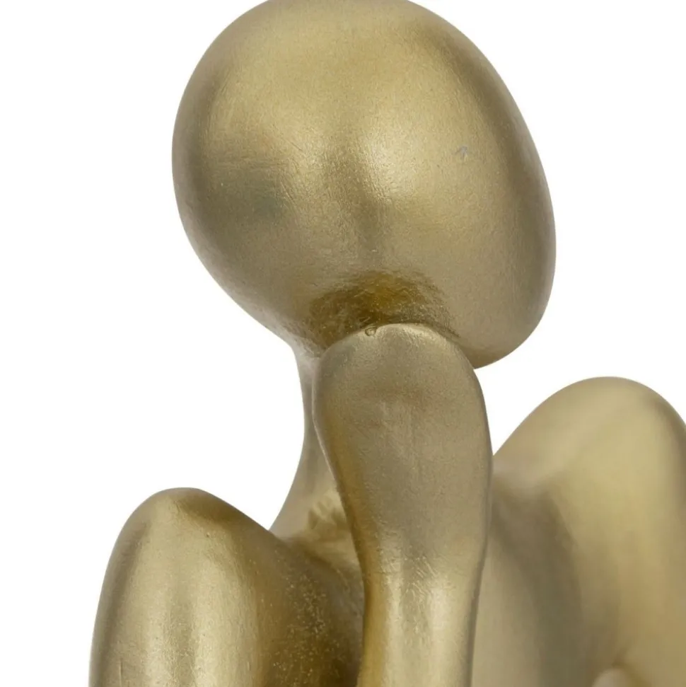 Zestaw 3 złotych figurek Le Collectionneur