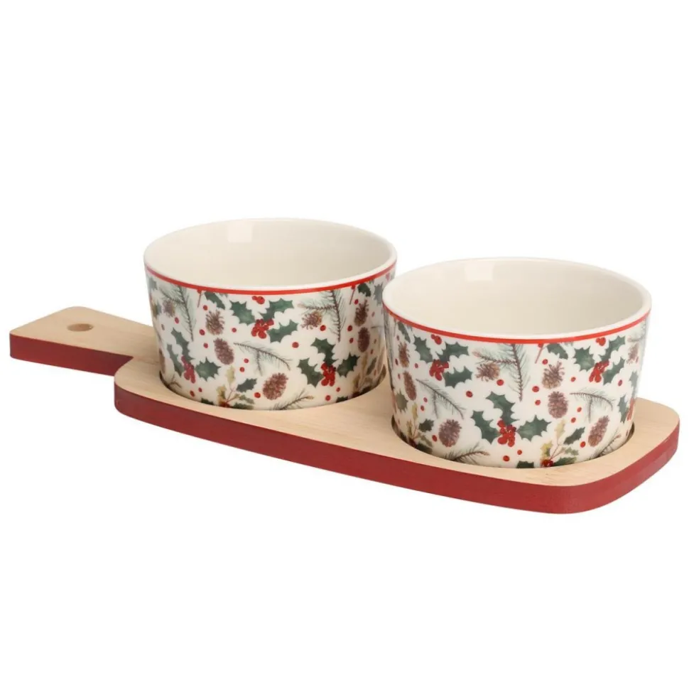 Zestaw do serwowania porcelanowy 3 elementy