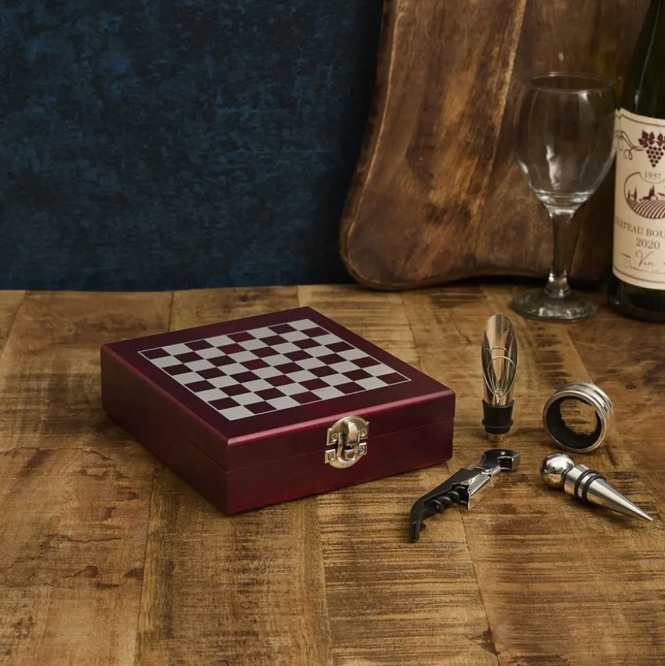 Zestaw do wina z grą w szachy Wine&Chess
